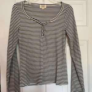 PST long sleeve striped henley